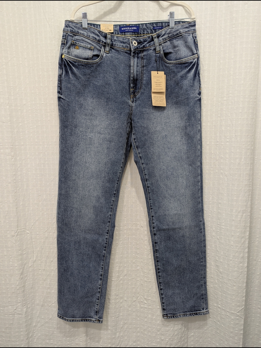 Scotch & Soda Men's Light Blue Washed Jeans 34x32 NWT